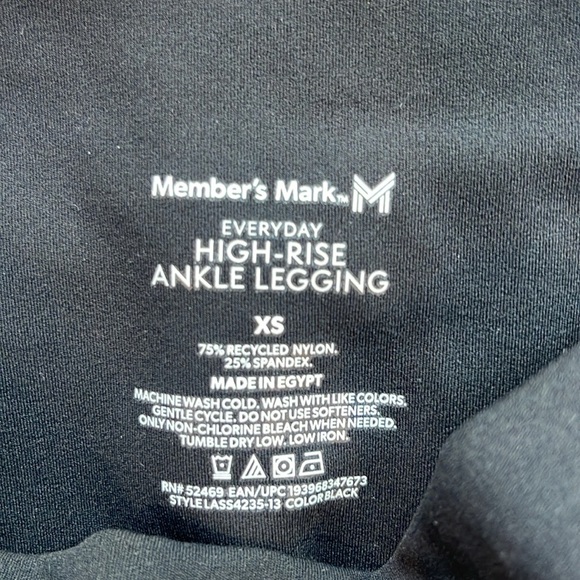 NWT Madewell Everyday High-Rise Ankle Black Athletic Leggings - X-Small - Picture 6 of 7